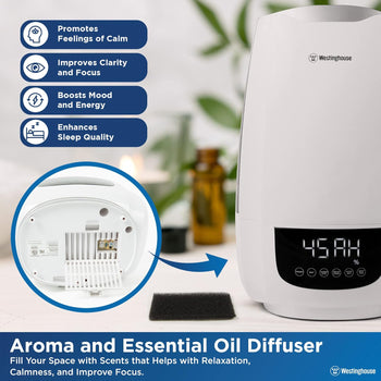 Digital Cool Mist Ultrasonic Humidifier 6L Top Fill