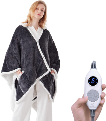 Wearable Heated Hoodie Blanket 60