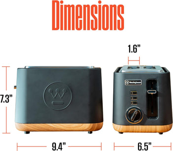 Scandinavian Design 2 Slice Toaster