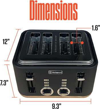 Scandinavian Design 4 Slice Toaster