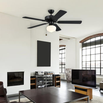 One-Light Schoolhouse Ceiling Fan Light Kit, Indoor/Outdoor