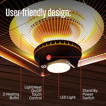 Hanging Outdoor Infrared Electric Outdoor Heater