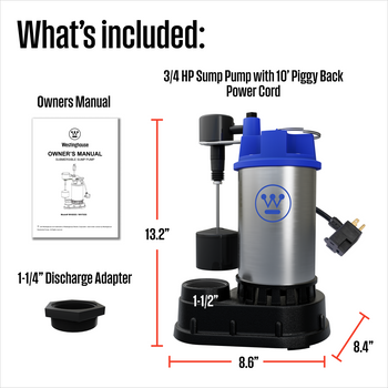 3/4 HP Submersible Sump Pump