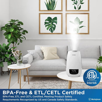 Digital Cool Mist Ultrasonic Humidifier 6L Top Fill