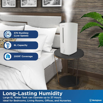 Cool Mist Ultrasonic Humidifier 4.5L Top Fill