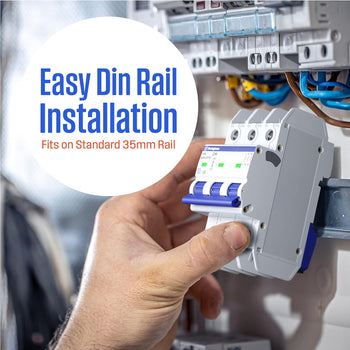 2A 3 Pole Miniature Circuit Breaker C Curve