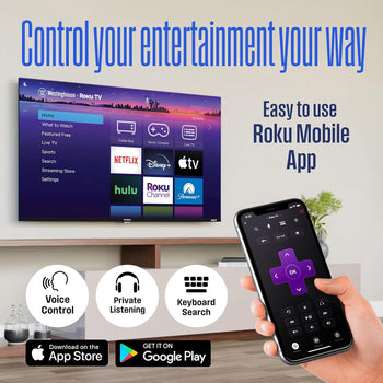 50″ Edgeless QLED 4K UHD Roku TV with Voice Remote