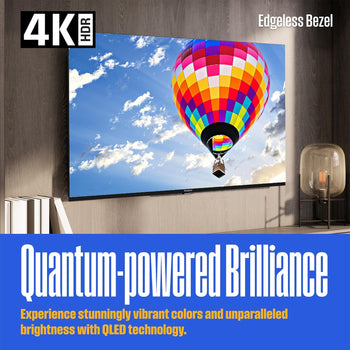 43″ Edgeless QLED 4K UHD Roku TV with Voice Remote
