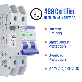 30A 2 Pole Miniature Circuit Breaker C Curve