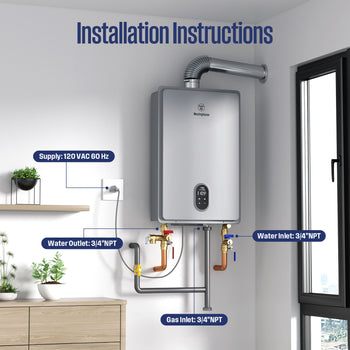 Apolo Performance Tankless Indoor Propane Water Heater 180,000 BTU