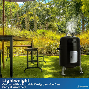 Portable 16-Inch Char Broil Steel Smoker