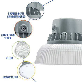 5000 Lumen Wired LED Barn Light