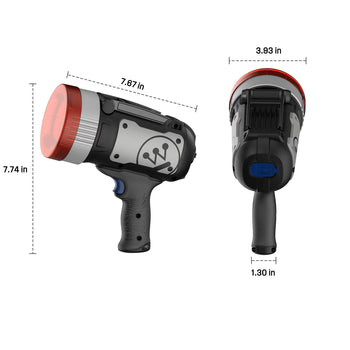2000-Lumen Rechargeable LED Spotlight with USB Power Bank