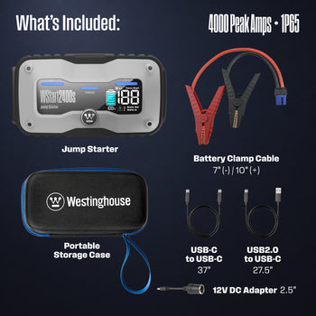 4000A Portable Car Battery Jump Starter Power Bank