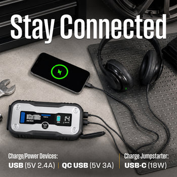 1500A Portable Car Battery Jump Starter Power Bank