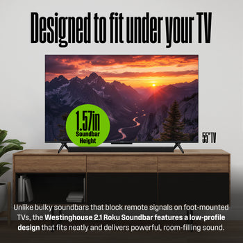 2.1 Channel Soundbar with Subwoofer