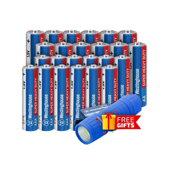 24 Batteries (12x AA & 12x AAA)