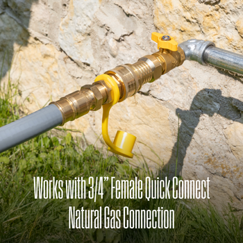 25' Natural Gas Hose: 3/4
