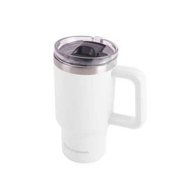 K - Double Wall Stainless Steel Insulated Tumbler (White) 32 oz