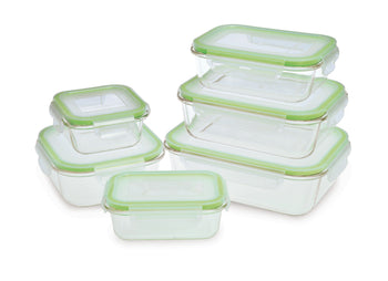 K - 6 Piece Glass Container Set