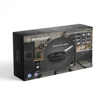 K - Fry Pan with Stainless Steel Handle (Black)