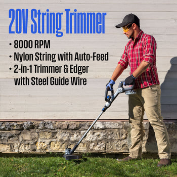 Cordless 20V Leaf Blower/Hedge Trimmer/String Trimmer Kit