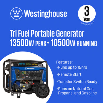 WGen10500TFc - Tri-Fuel with CO Sensor