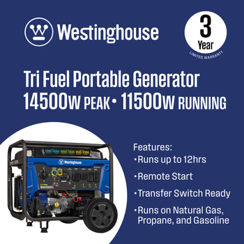 WGen11500TFc - Tri-Fuel with CO Sensor
