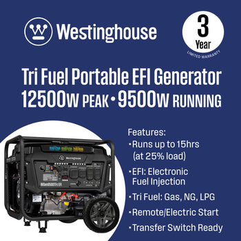 WGen9500TFc EFI - Tri-Fuel with CO Sensor