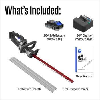 Cordless 20V Hedge Trimmer