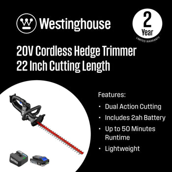 Cordless 20V Hedge Trimmer