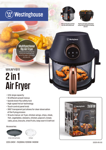 K - 2 in 1 Air Fryer 3.5L