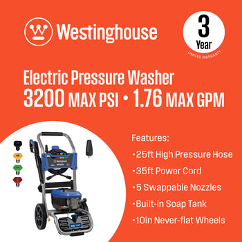 WPX3200e Electric Pressure Washer
