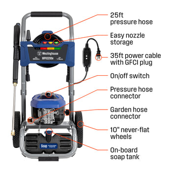 WPX3200e Electric Pressure Washer