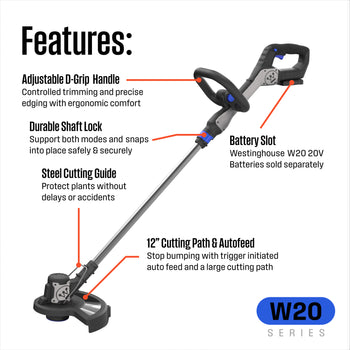 Cordless 20V String Trimmer - Tool Only