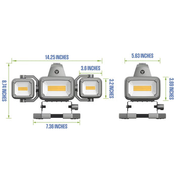 2000 Lumen LED Rechargeable Work Light