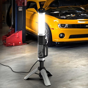 Corded 10000 Lumen LED Tripod Work Light With 360° Illumination