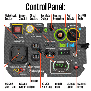 iGen5000DFc Inverter Generator Dual Fuel with CO Sensor