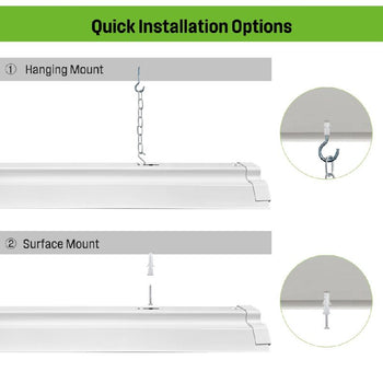5000 Lumen LED Shop Light, 4 Pack