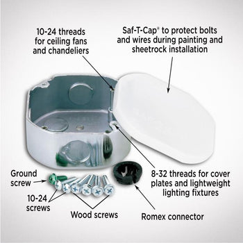 Saf-T-Box, 1 1/2-Inch Deep, Bulk Packed