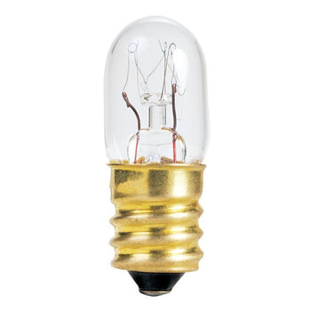15 Watt T4 Incandescent Clear E12 (Candelabra) Base, 120 Volt, Card
