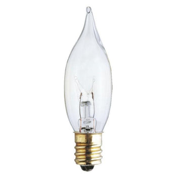15 Watt CST6 Incandescent Puntino Clear E12 (Candelabra) Base, 120 Volt, Box