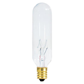 35 Watt T7 1/2 Incandescent Clear E12 (Candelabra) Base, 120 Volt, Card