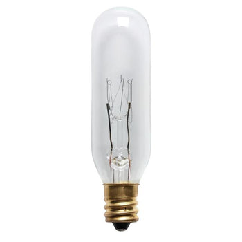 15 Watt T6 Incandescent Clear E12 (Candelabra) Base, 145 Volt, Card