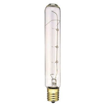40 Watt T6 1/2 Incandescent Clear E17 (Intermediate) Base, 120 Volt, Card