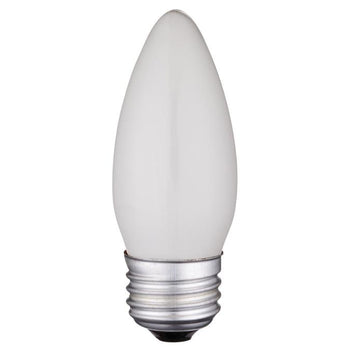 25 Watt B11 Torpedo Incandescent Frost E26 (Medium) Base, 120 Volt, Card (2-Pack)