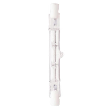 150 Watt T3 Halogen Rough Service Double-Ended Clear RSC Base, 130 Volt, Card