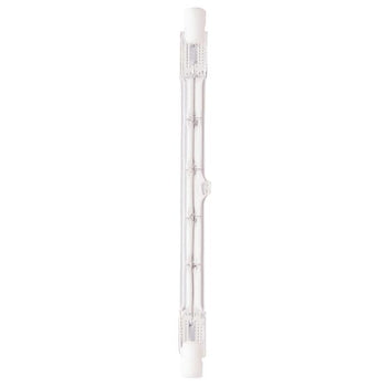 150 Watt T3 Halogen Rough Service Double-Ended Clear RSC Base, 130 Volt, Card