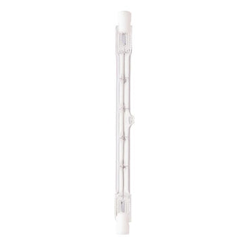 500 Watt T3 Halogen Rough Service Double-Ended Clear RSC Base, 130 Volt, Card