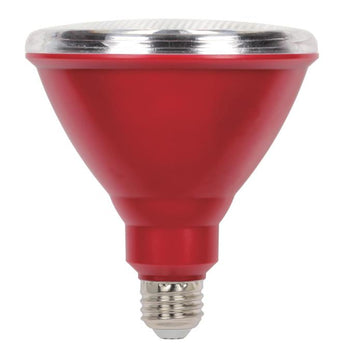 PAR38 Flood 15-Watt (100 Watt Equivalent) Medium Base Red Outdoor LED Lamp